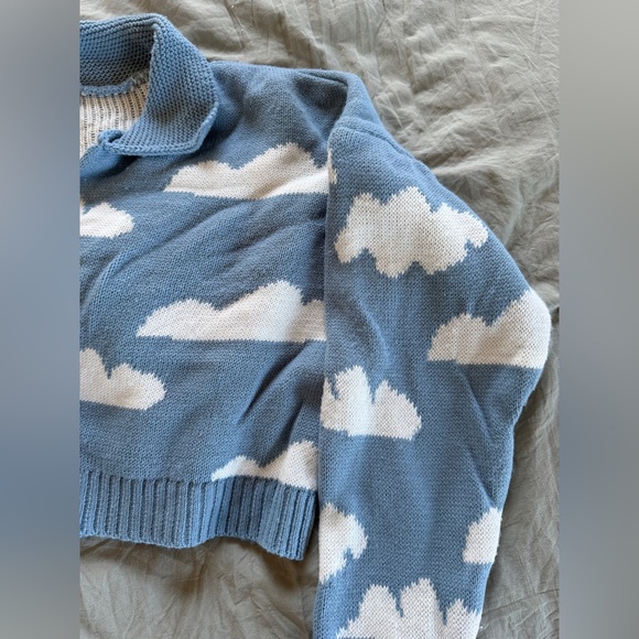 Nasty Gal 2pc Cloud Print Knit Lounge Set - Picture 8 of 9